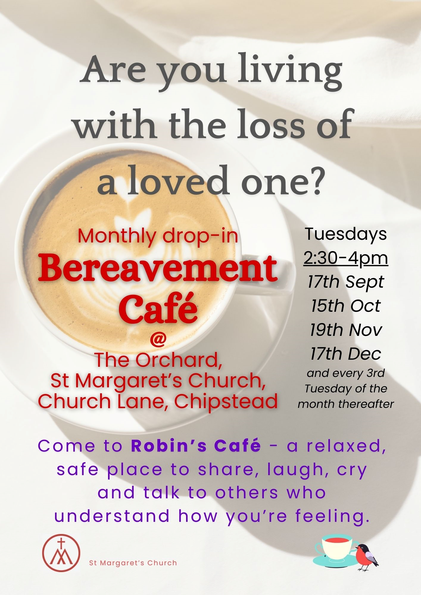 Bereavement Cafe Poster